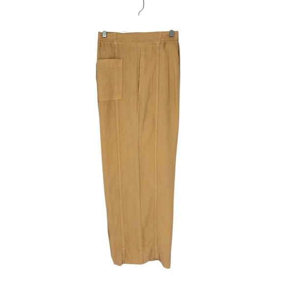 Poetry 100% Linen Wide Leg Pants Size 16 Ochre Sand Pull On NWT - Picture 3 of 10